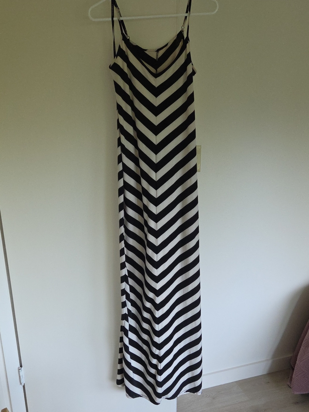 Rampage Black and White Chevron Maxi Dress
